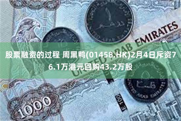 股票融资的过程 周黑鸭(01458.HK)2月4日斥资76.1万港元回购43.2万股